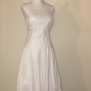 White eyelet dress size 8